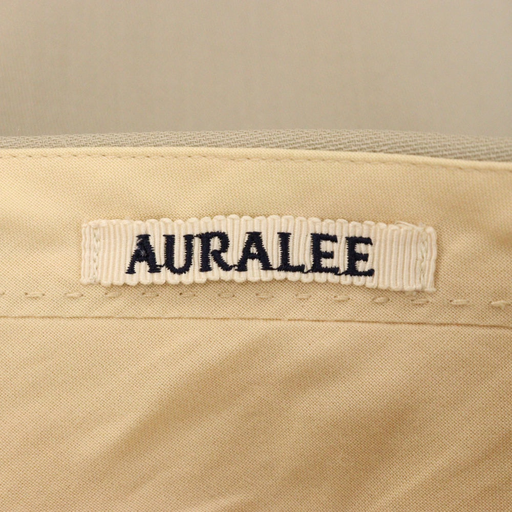 AURALEE(オーラリー) 20SS HARD TWIST WOOL DOBBY SLACKS ウール スラックス パンツ ベージュ A20SP03KW