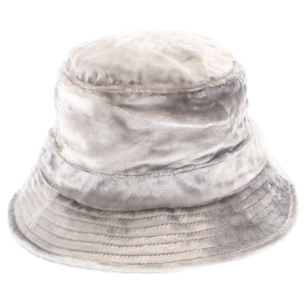 SUPREME(シュプリーム) 22SS Crushed Vevet Crusher ベルベット クラッシャーハット 帽子 シルバー