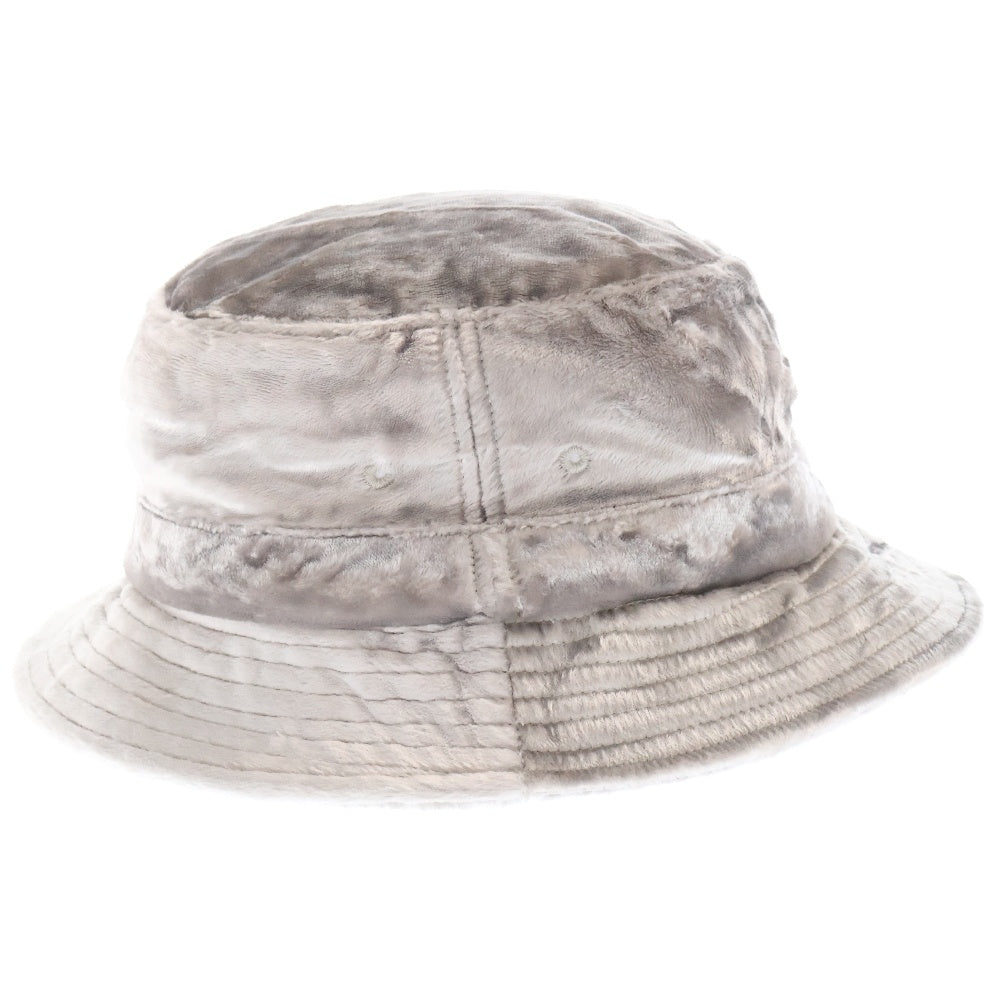 SUPREME(シュプリーム) 22SS Crushed Vevet Crusher ベルベット クラッシャーハット 帽子 シルバー