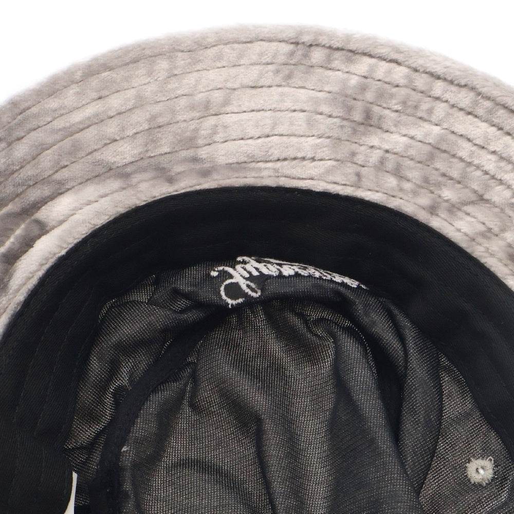 SUPREME(シュプリーム) 22SS Crushed Vevet Crusher ベルベット クラッシャーハット 帽子 シルバー