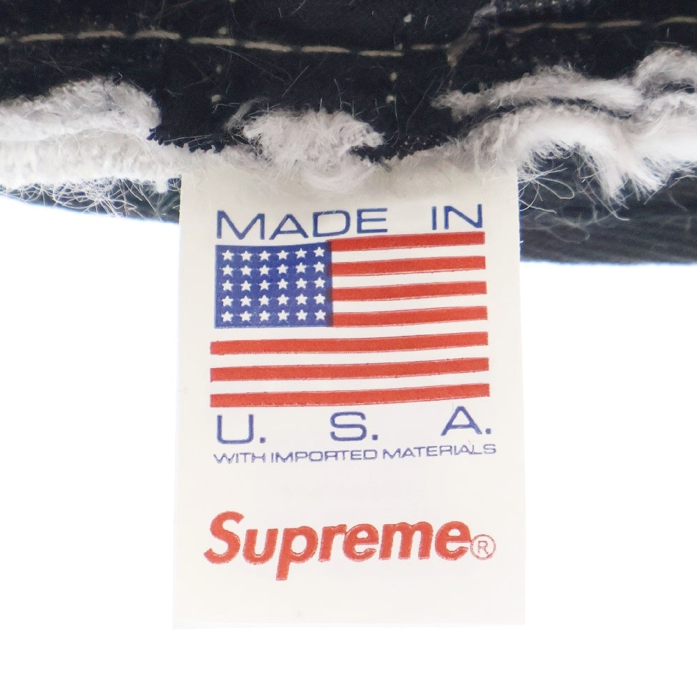 SUPREME(シュプリーム) 22SS Crushed Vevet Crusher ベルベット クラッシャーハット 帽子 シルバー