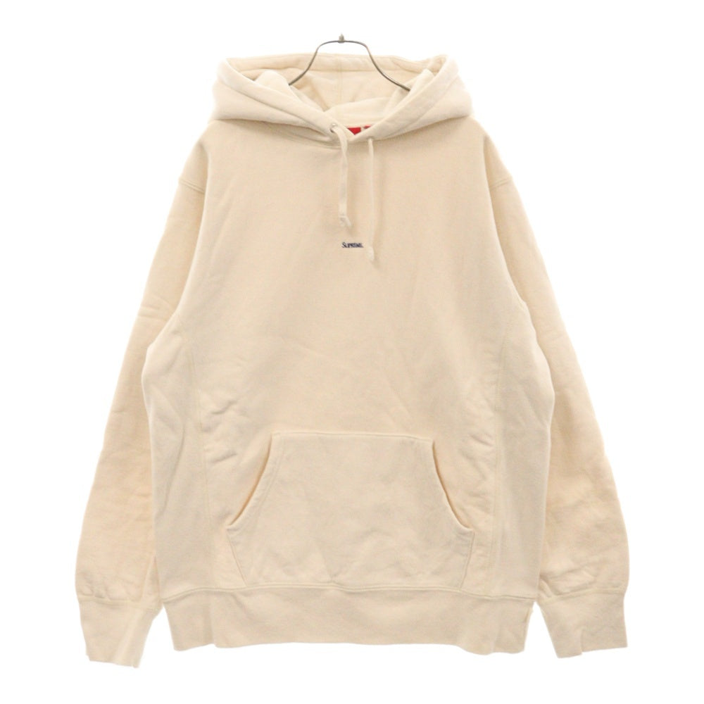 SUPREME(シュプリーム) 19AW Micro Logo Hooded Sweat Shirt マイクロ ロゴ スウェット パーカー アイボリー
