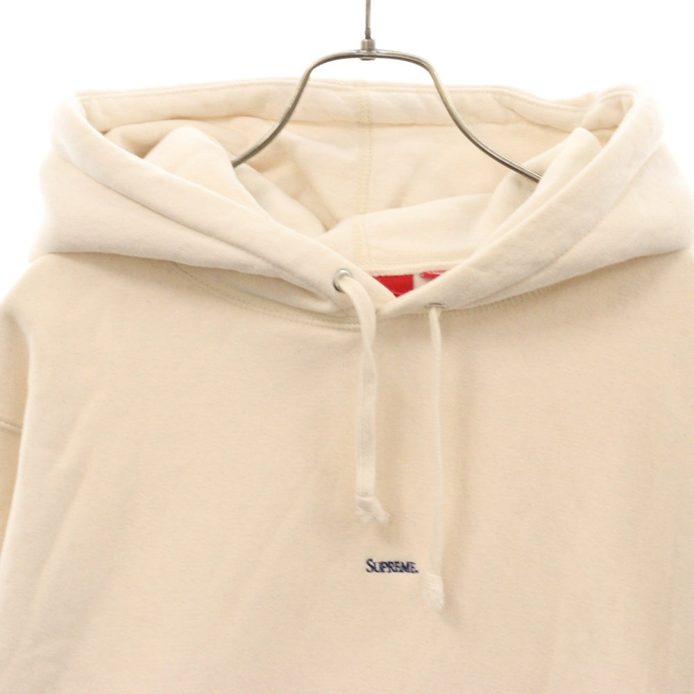 SUPREME(シュプリーム) 19AW Micro Logo Hooded Sweat Shirt マイクロ ロゴ スウェット パーカー アイボリー