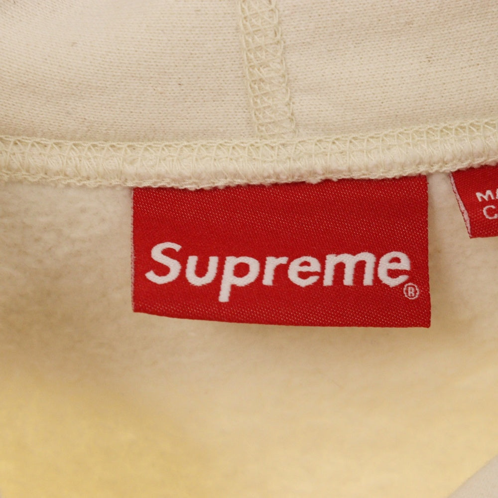 SUPREME(シュプリーム) 19AW Micro Logo Hooded Sweat Shirt マイクロ ロゴ スウェット パーカー アイボリー