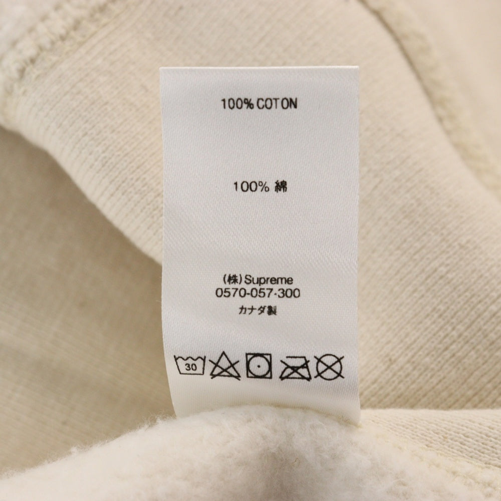 SUPREME(シュプリーム) 19AW Micro Logo Hooded Sweat Shirt マイクロ ロゴ スウェット パーカー アイボリー