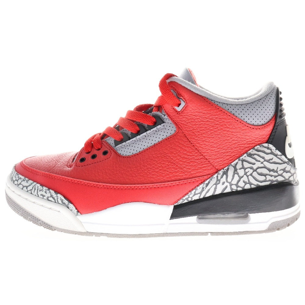 NIKE(ナイキ) AIR JORDAN 3 RETRO SE UNITE FIRE RED CK5692-600 エアジョーダン3 ユナイトファイアレッド ハイカットスニーカー US9.5/27.5cm