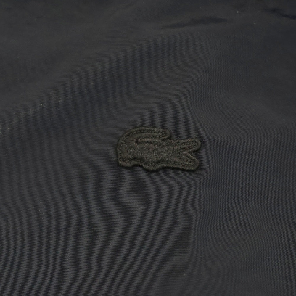 LACOSTE(ラコステ) フロントロゴ フーデッド ナイロン ジャケット ブラック