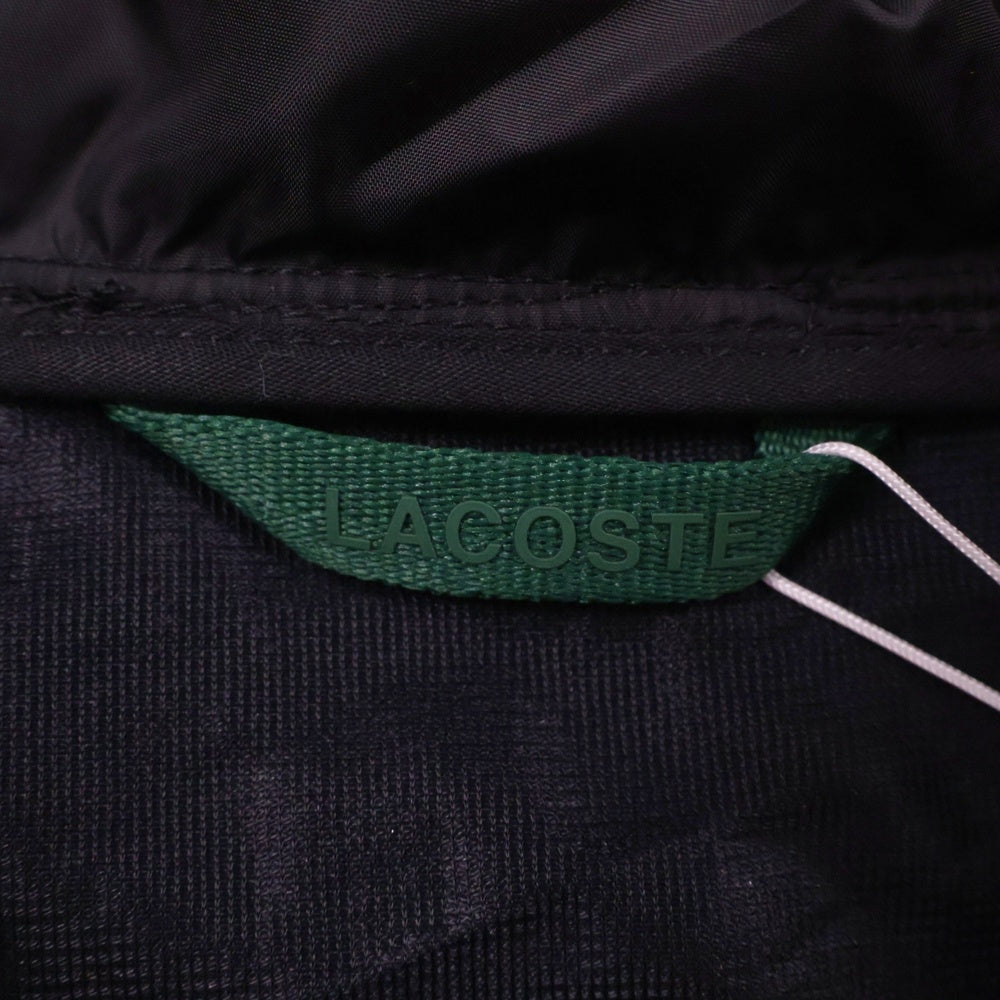 LACOSTE(ラコステ) フロントロゴ フーデッド ナイロン ジャケット ブラック
