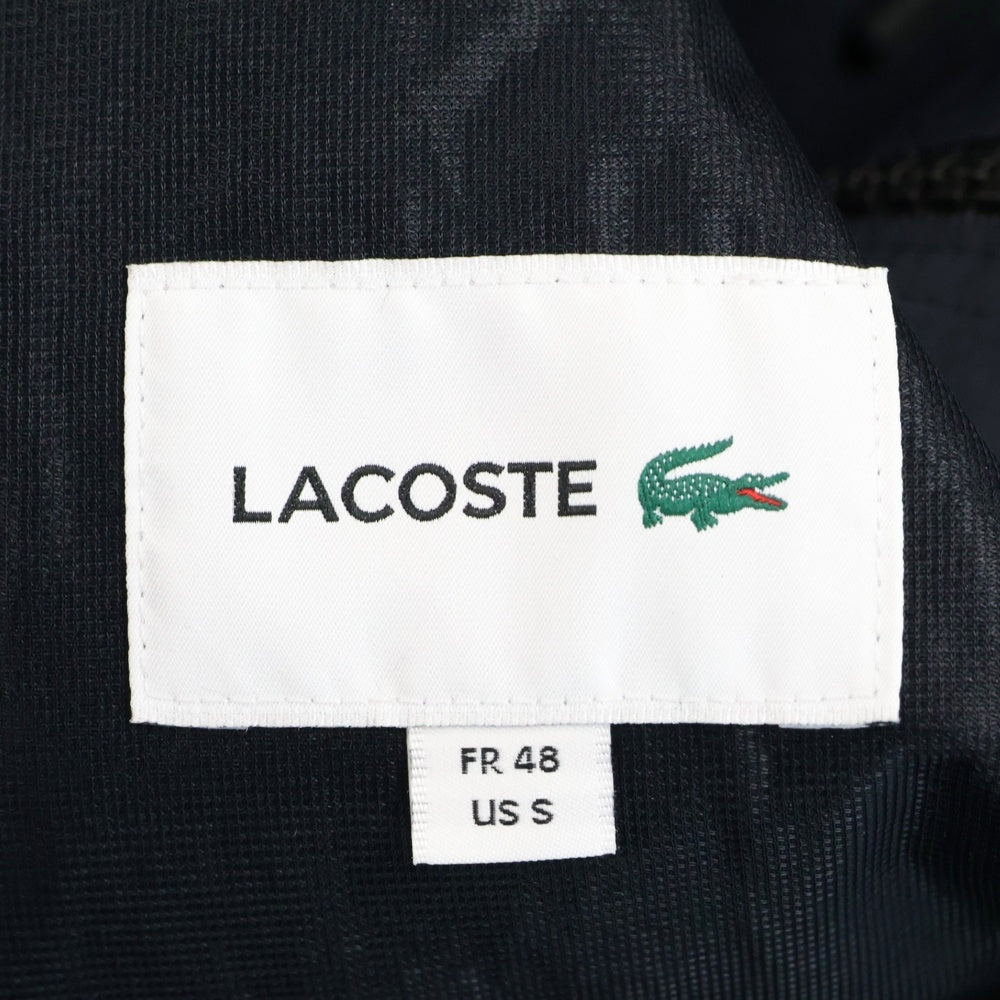 LACOSTE(ラコステ) フロントロゴ フーデッド ナイロン ジャケット ブラック