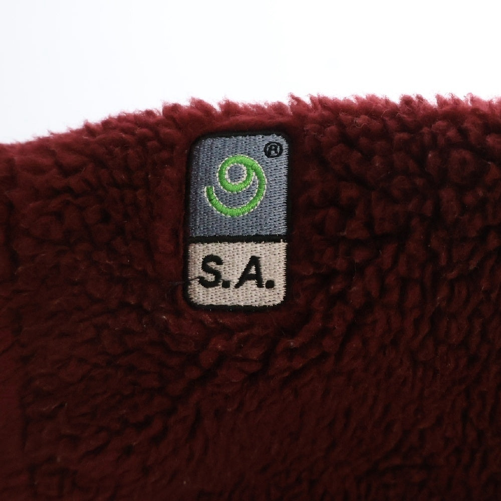 PACCBET(ラスベート) Front Patch Design Zip Up Fleece フロントパッチデザイン ジップアップフリースジャケット レッド 918538