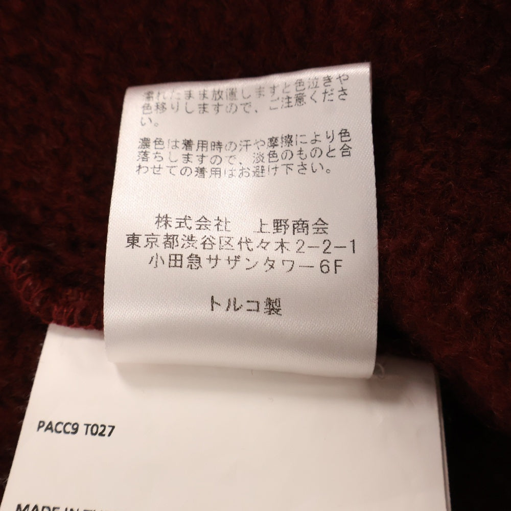 PACCBET(ラスベート) Front Patch Design Zip Up Fleece フロントパッチデザイン ジップアップフリースジャケット レッド 918538