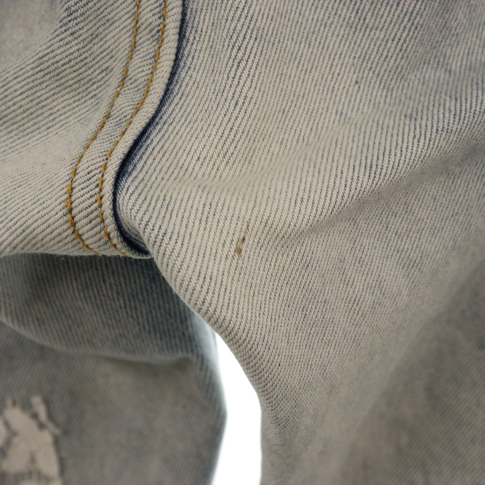 MNML(ミニマル) Damage Lace Denim ダメージ レース デニムパンツ ジーンズ インディゴ