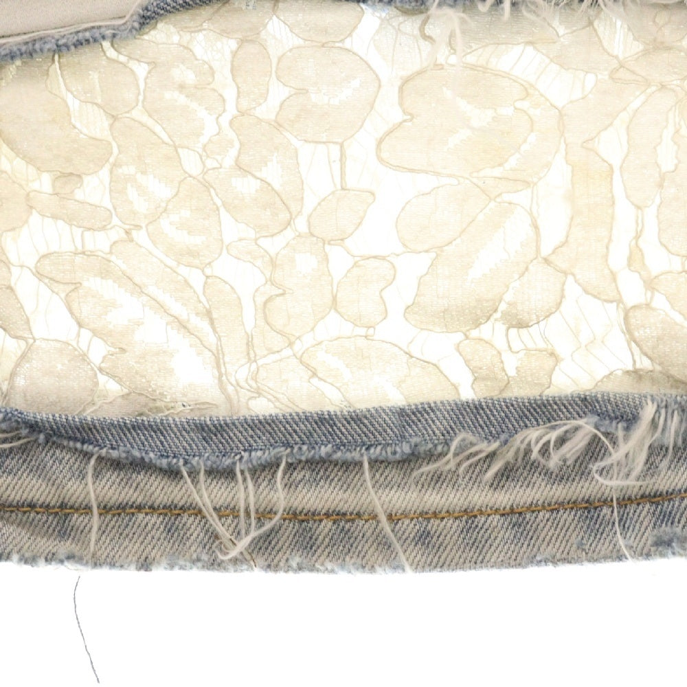 MNML(ミニマル) Damage Lace Denim ダメージ レース デニムパンツ ジーンズ インディゴ