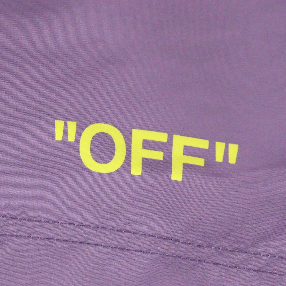 OFF-WHITE(オフホワイト) Logo Swim Shorts ロゴ ショーツ ハーフパンツ パープル OMFD002S23FAB001