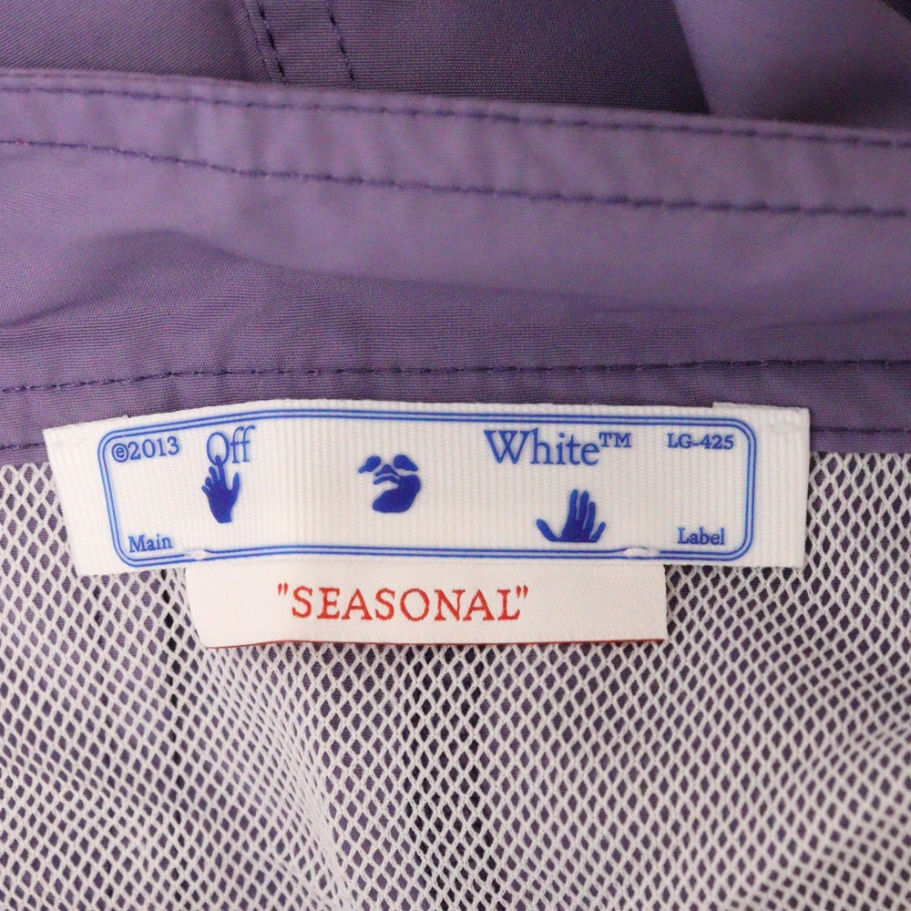 OFF-WHITE(オフホワイト) Logo Swim Shorts ロゴ ショーツ ハーフパンツ パープル OMFD002S23FAB001