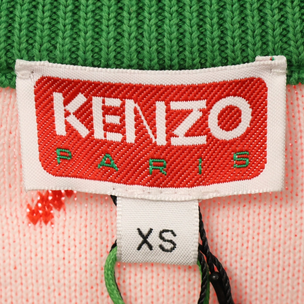 KENZO(ケンゾー) PARIS LABEL JUMPER 総柄 ニットセーター マルチ レディース