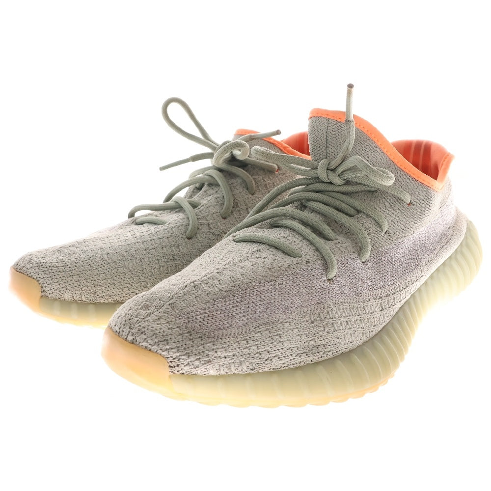 adidas(アディダス) YEEZY BOOST 350 V2 DESERT SAGE イージーブースト デザートセージ ローカットスニーカー グレー/オレンジ US10.5/28.5cm FX9035