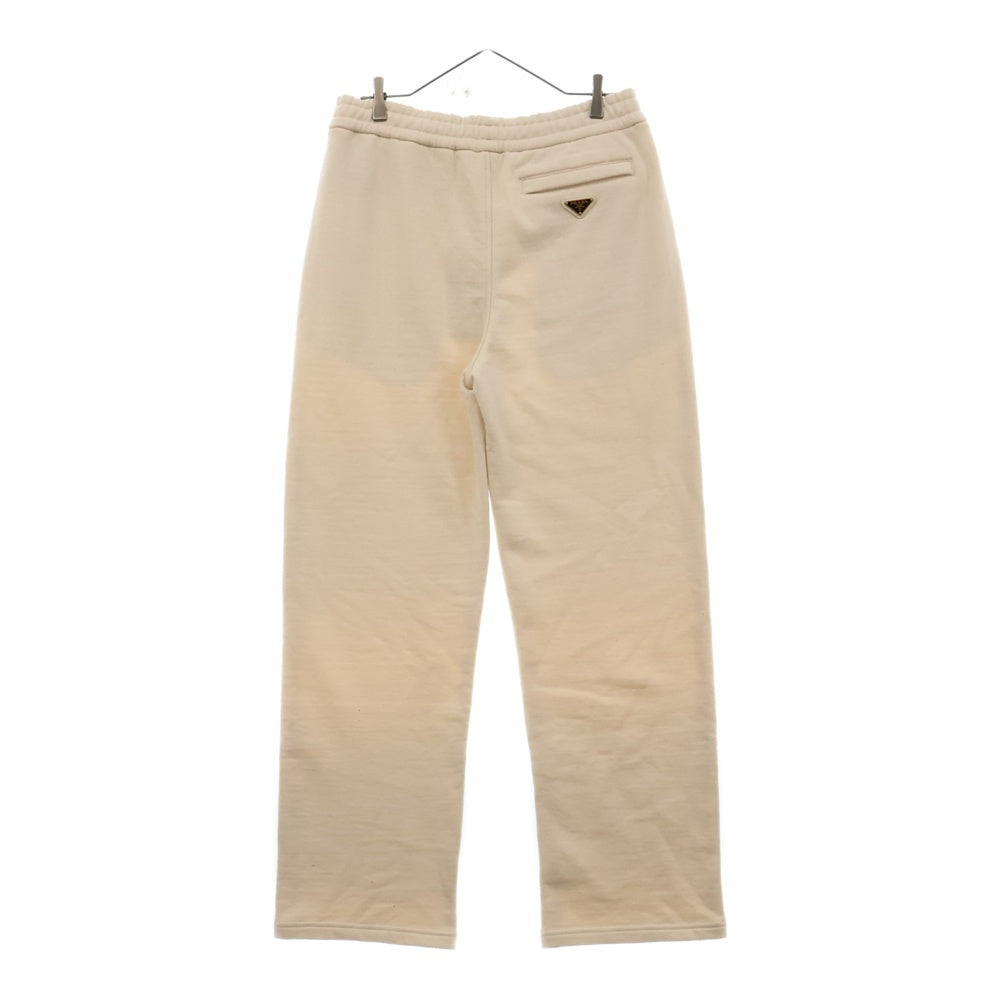 PRADA(プラダ) Triangle Logo Plate Sweat Pants トライアングルロゴプレート スウェットパンツ ベージュ UJP226