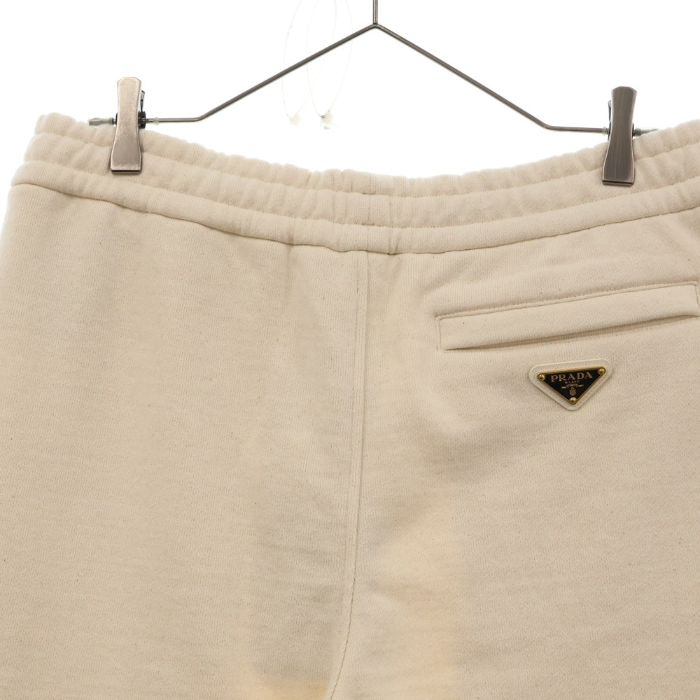 PRADA(プラダ) Triangle Logo Plate Sweat Pants トライアングルロゴプレート スウェットパンツ ベージュ UJP226