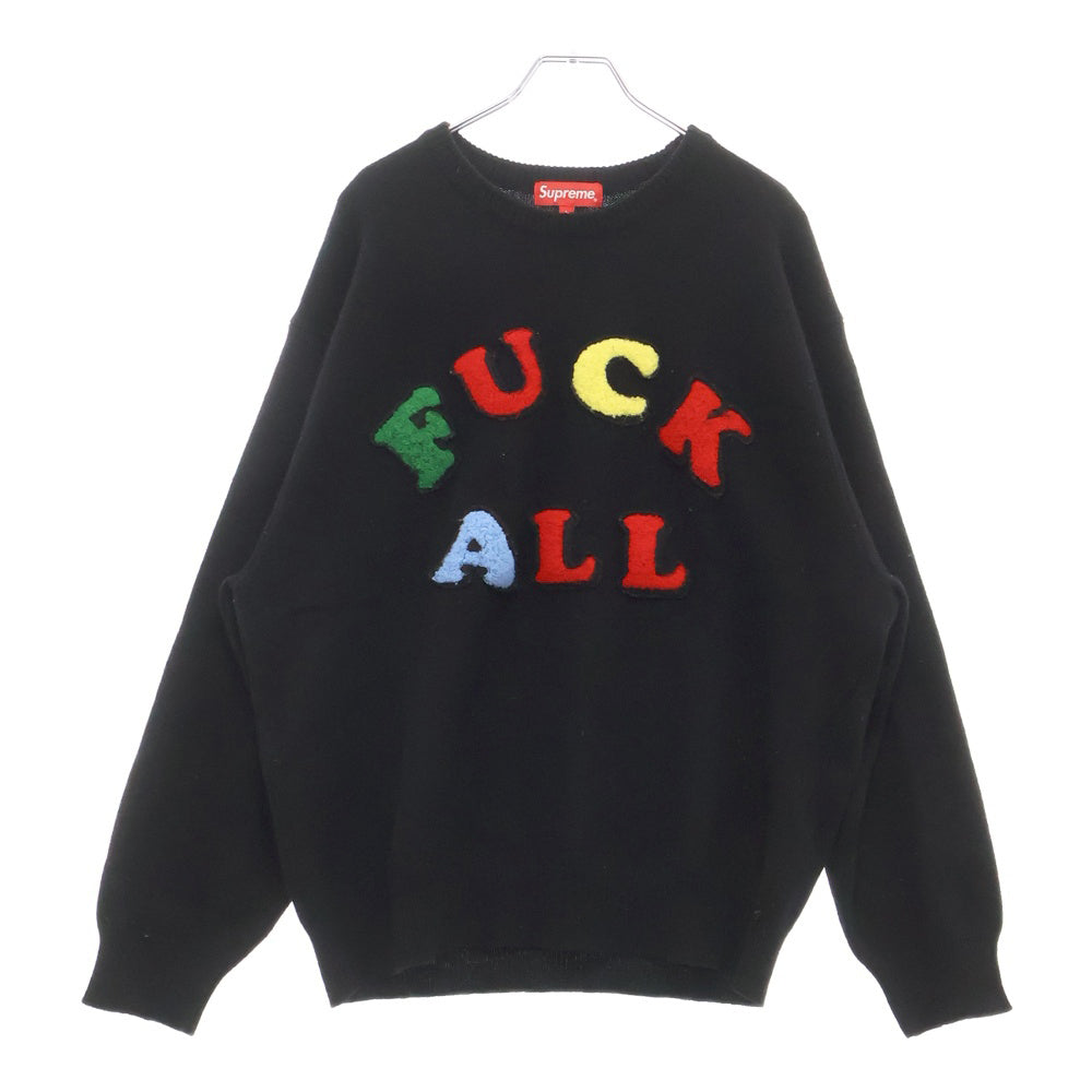 SUPREME(シュプリーム) 21SS Jamie Reid Fuck All Sweater ジェイミーリード ニットセーター ブラック