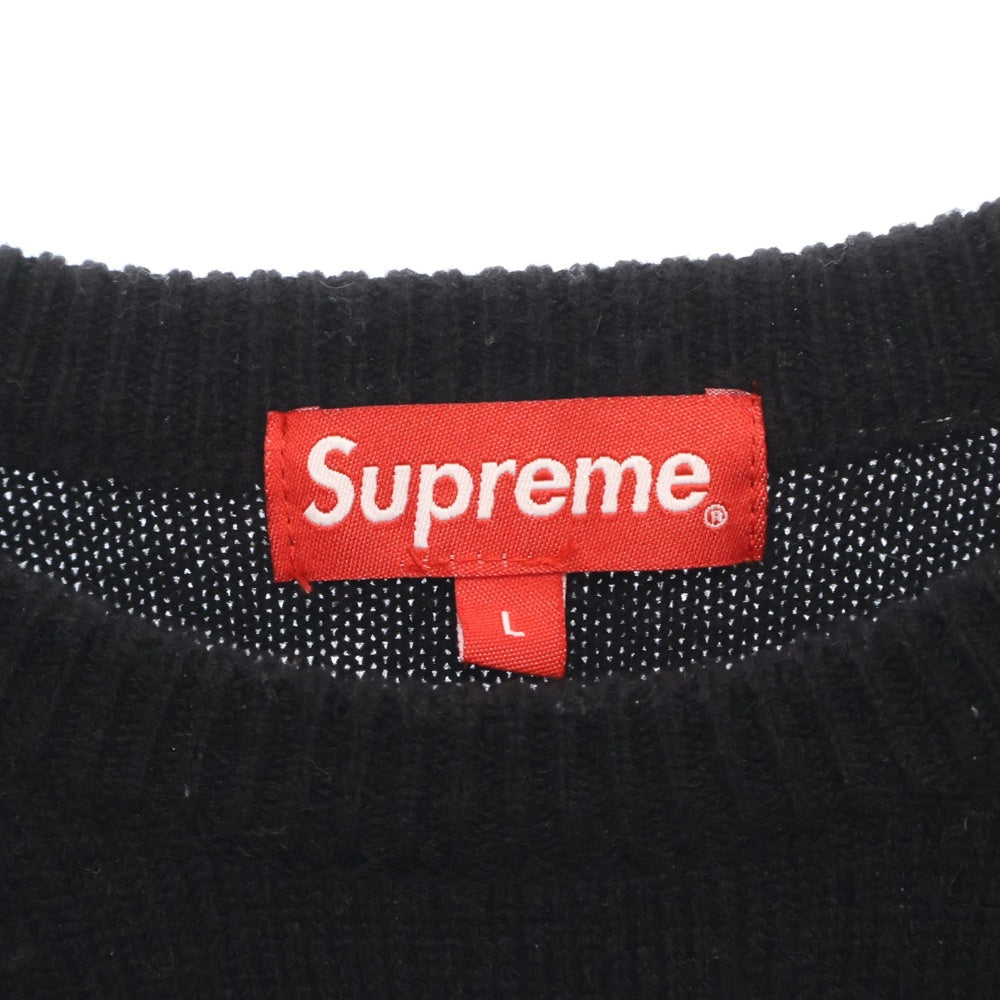 SUPREME(シュプリーム) 21SS Jamie Reid Fuck All Sweater ジェイミーリード ニットセーター ブラック