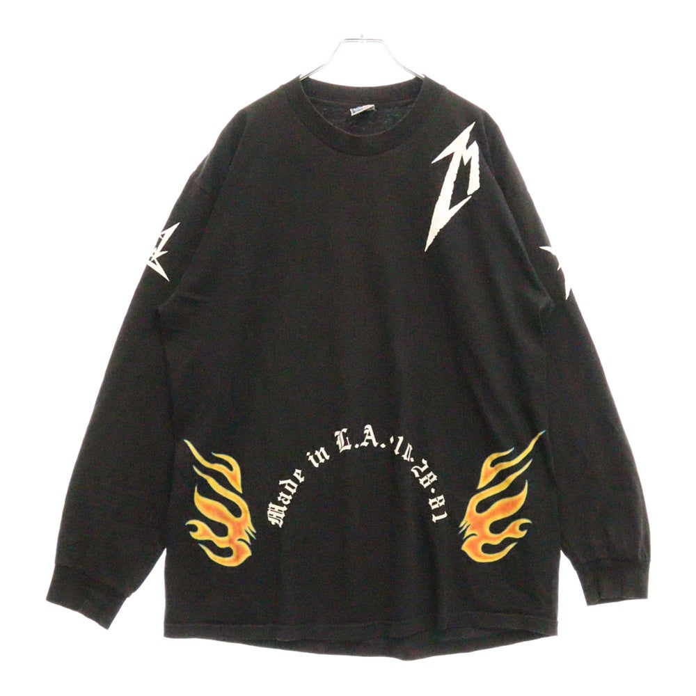 VINTAGE(ヴィンテージ) 90s VINTAGE TEE Metallica San Francisco 15 Years L/S Tee メタリカ サンフランシスコ 15周年 長袖Tシャツ ブラック