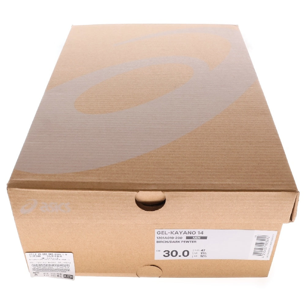 ASICS(アシックス) GEL-KAYANO 14 1201A019-200 ゲルカヤノ14 メッシュ ローカットスニーカー ベージュ US12/30cm