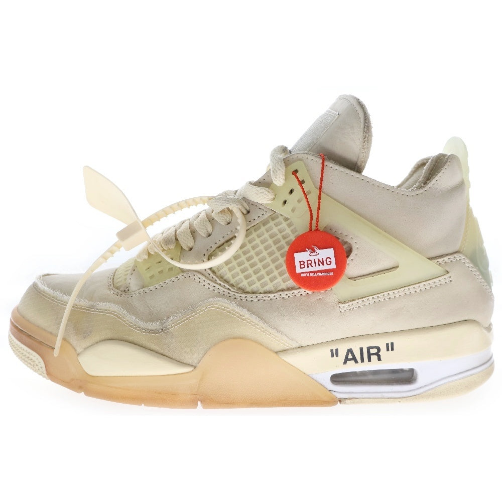 NIKE(ナイキ) × OFF-WHITE WMNS AIR JORDAN 4 SP SAIL オフホワイト エアジョーダン4 SP スニーカー セイル アイボリー US10.5/27.5cm アイボリー CV9388-100