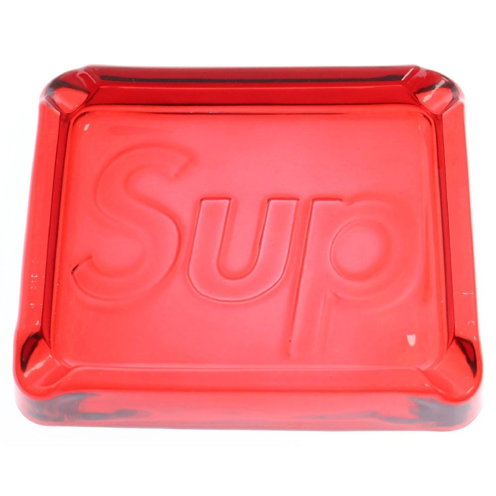 SUPREME(シュプリーム) Debossed Glass Ashtray デボスド グラス アッシュトレイ 灰皿 レッド