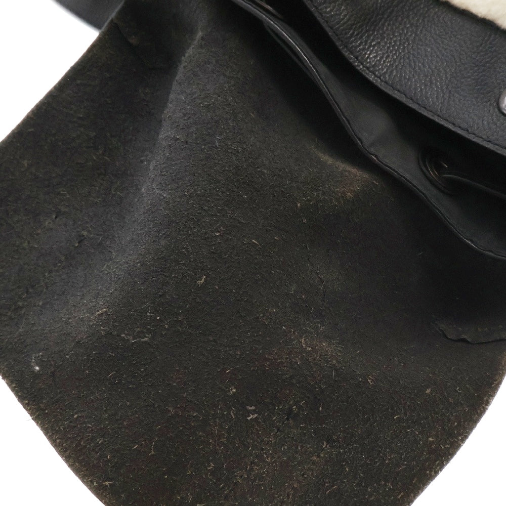COACH(コーチ) ボア レザー リュックサック バックパック ブラック/ホワイト レディース H2021-01241