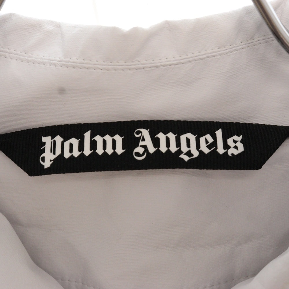 Palm Angels(パームエンジェルス) バックロゴプリント レインコート ジャケット ホワイト PMEA104R20742001