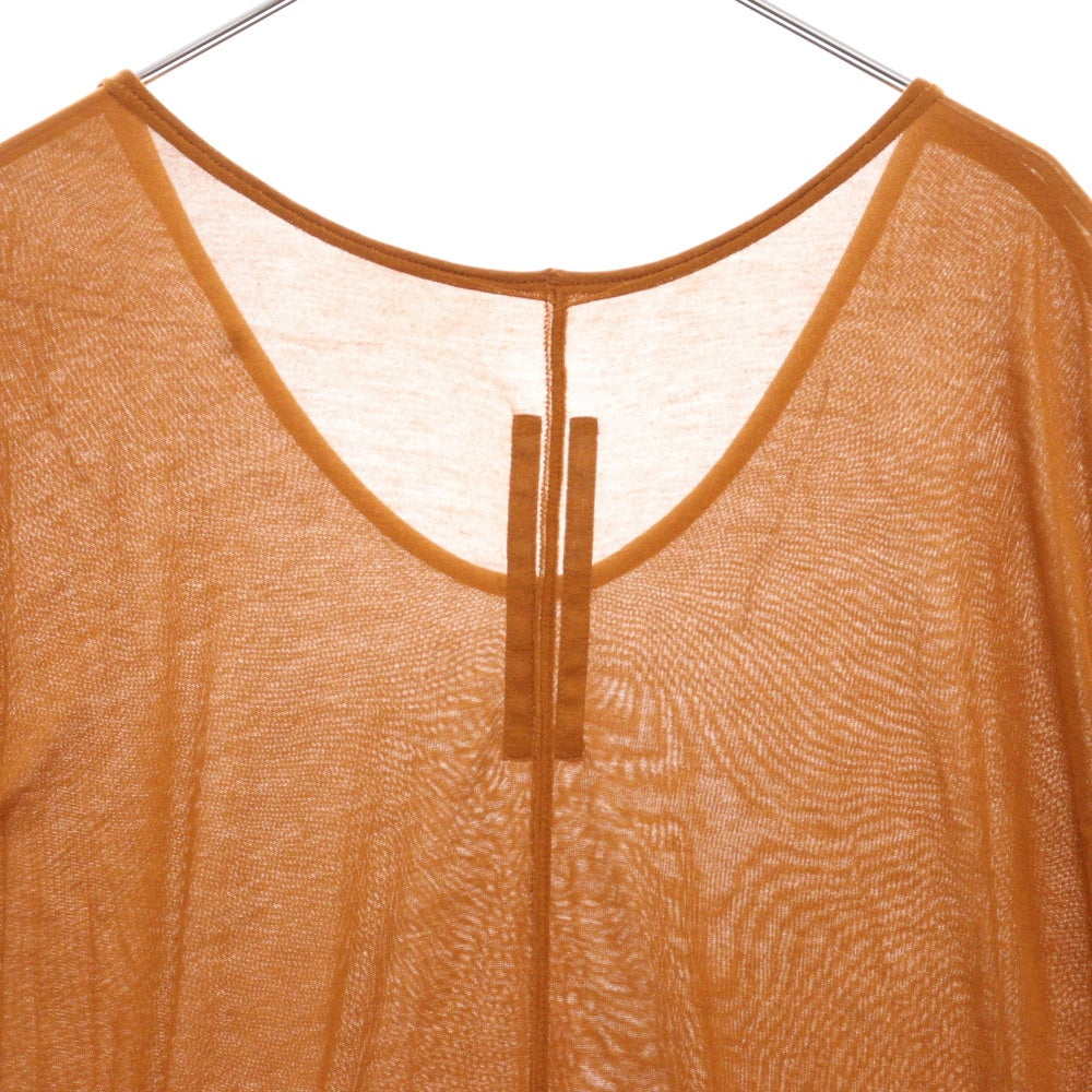 Rick Owens(リックオウエンス) HIKED 半袖Tシャツ カットソー レディース ブラウン RP01D2206-JS