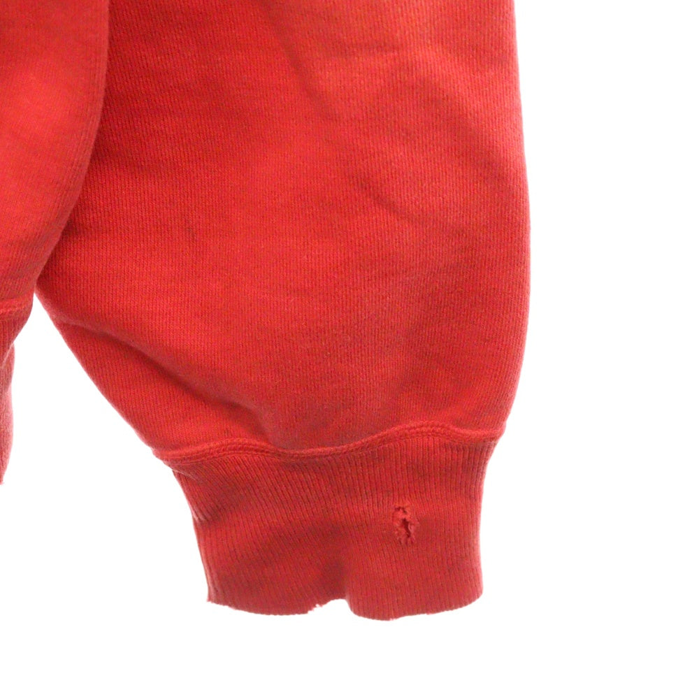 SAINT MICHAEL(セントマイケル) 22SS ANGEL Hoodie エンジェル プリント プルオーバー スウェット パーカー レッド SM-S22-0000-042