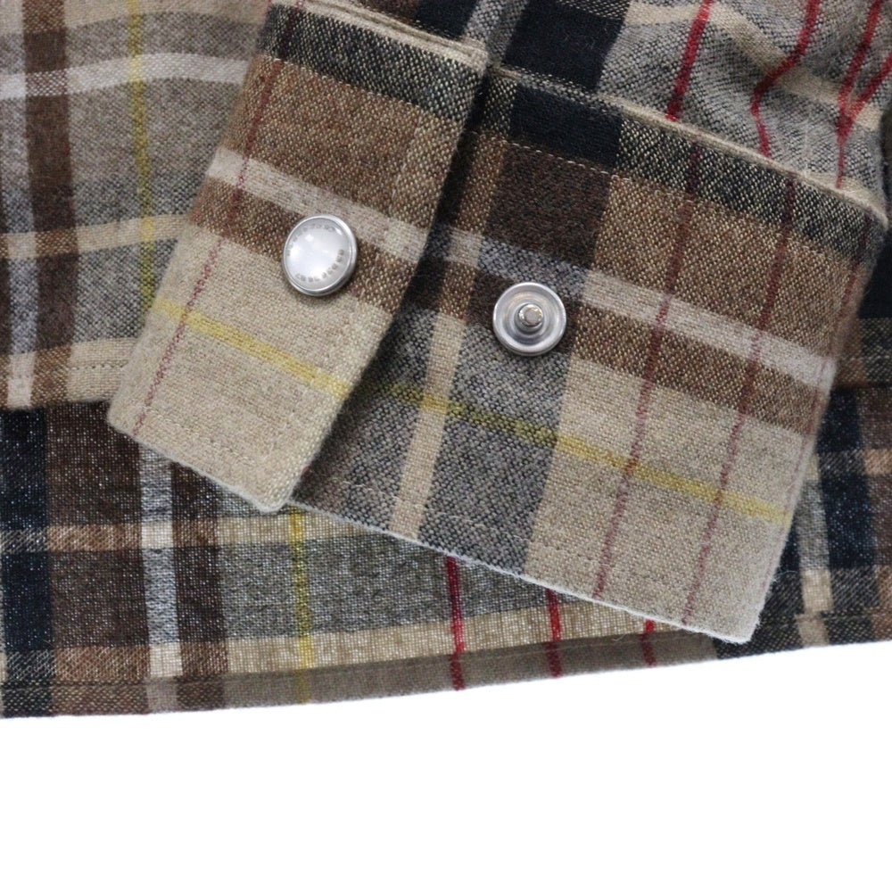 VETEMENTS(ヴェトモン) Paid-Check Long-Sleeve Shirt チェック柄 長袖シャツ ブラウン VL14SH750M