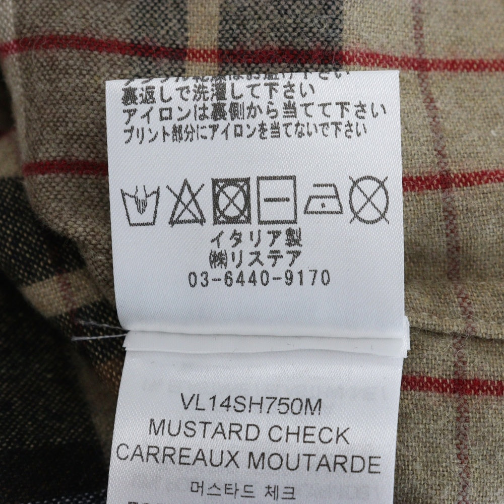 VETEMENTS(ヴェトモン) Paid-Check Long-Sleeve Shirt チェック柄 長袖シャツ ブラウン VL14SH750M