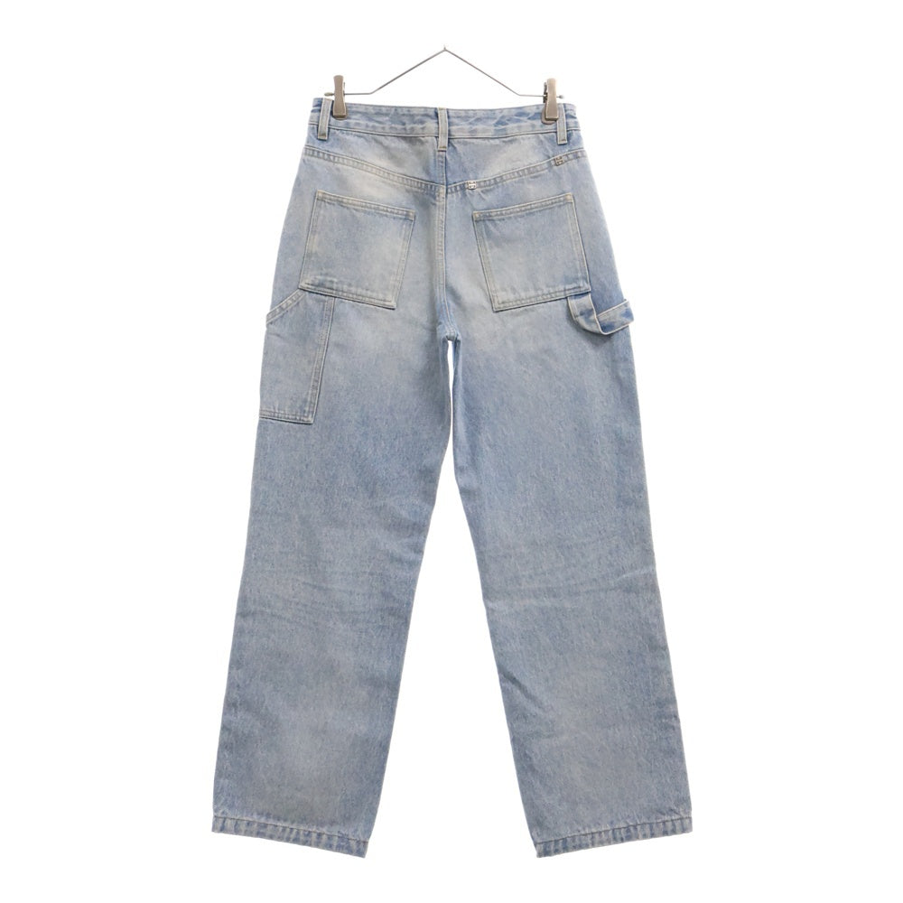 GIVENCHY(ジバンシィ) Straight-Leg Boyfriend Jeans バックロゴデザイン ストレートデニムパンツ ジーンズ ライトブルー レディース BW50V950SP