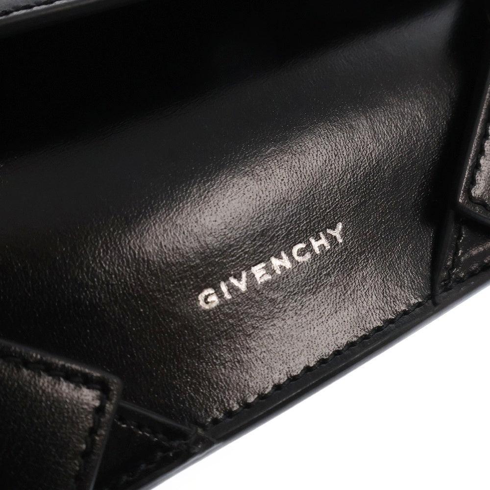 GIVENCHY(ジバンシィ) Voyou Hand Bag ヴォワイユー レザーショルダーフラップバッグ ブラック BB50YAB00D