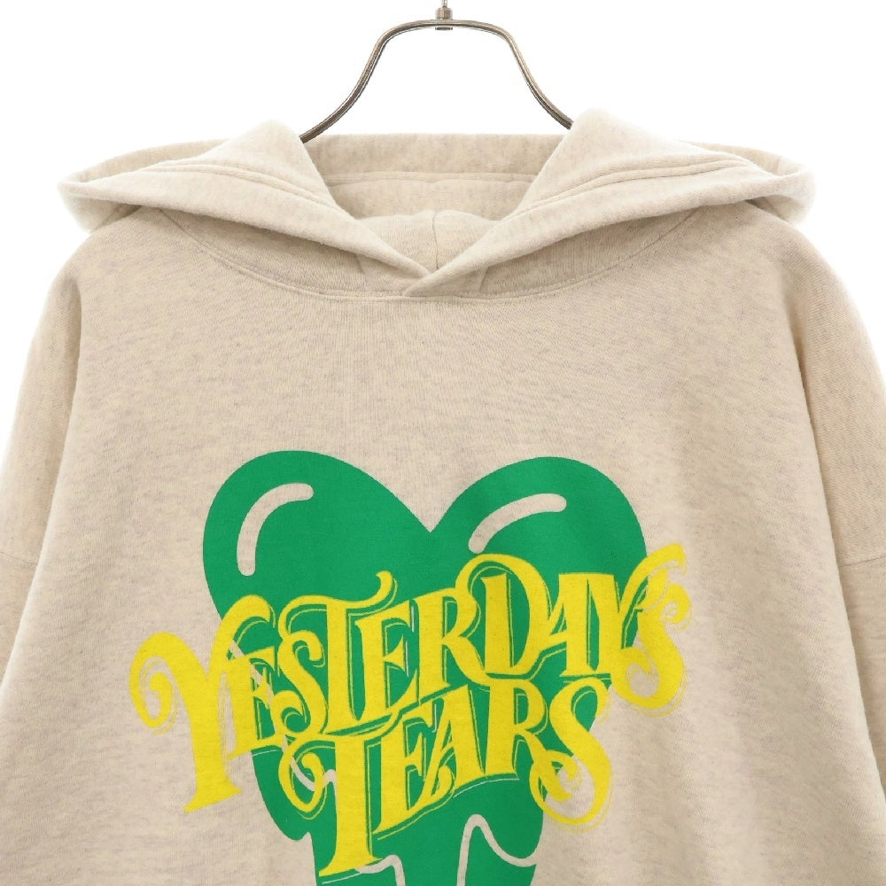 Emotionally Unavailable(エモーショナリー アンアヴェイラブル) YESTERDAY TEARS HOODIE スウェット プルオーバーパーカー グレー EU-YS1-0000-015