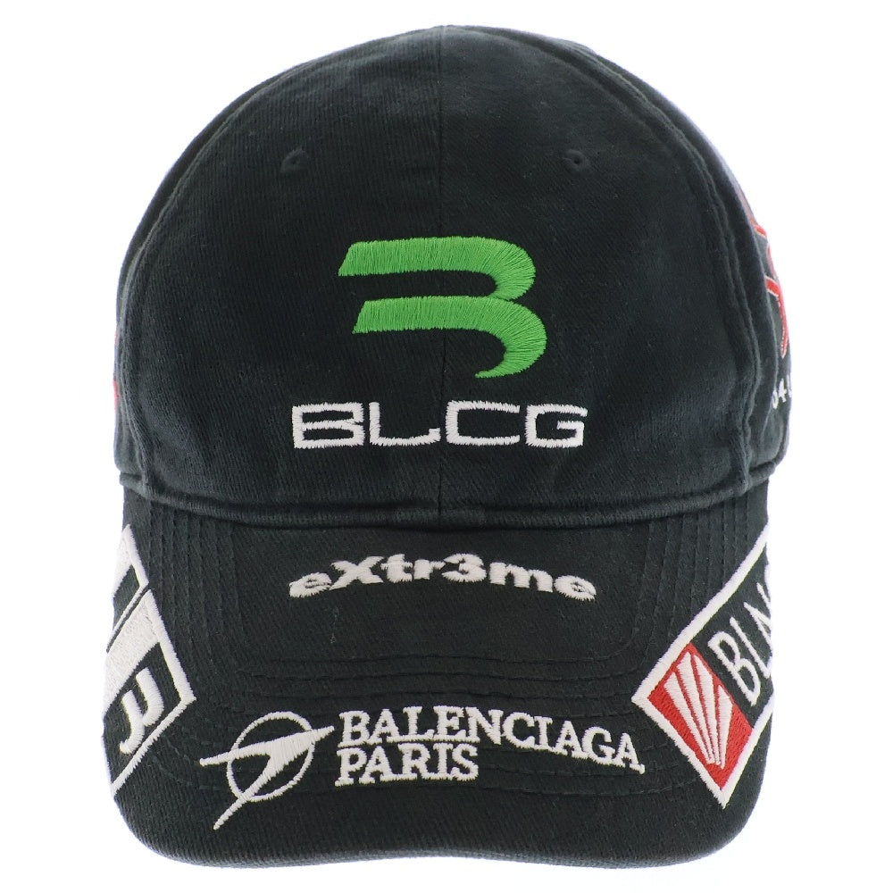 BALENCIAGA(バレンシアガ) 21AW Gamer Embroidered Hat ゲーマー キャップ 帽子 ブラック
