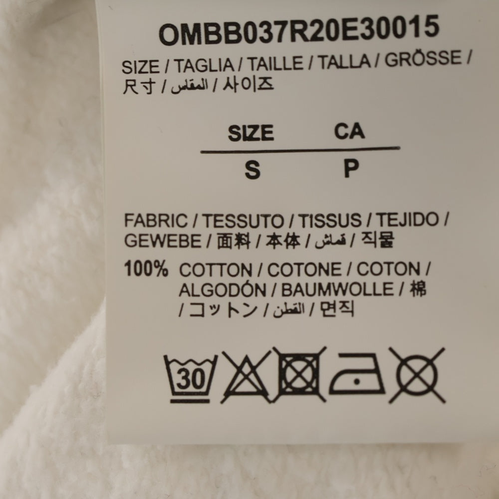 OFF-WHITE(オフホワイト) 20AW SPRAY PAINTING HOODIE OMBB037R20E30015 スプレーアロー スウェットプルオーバーパーカー ホワイト