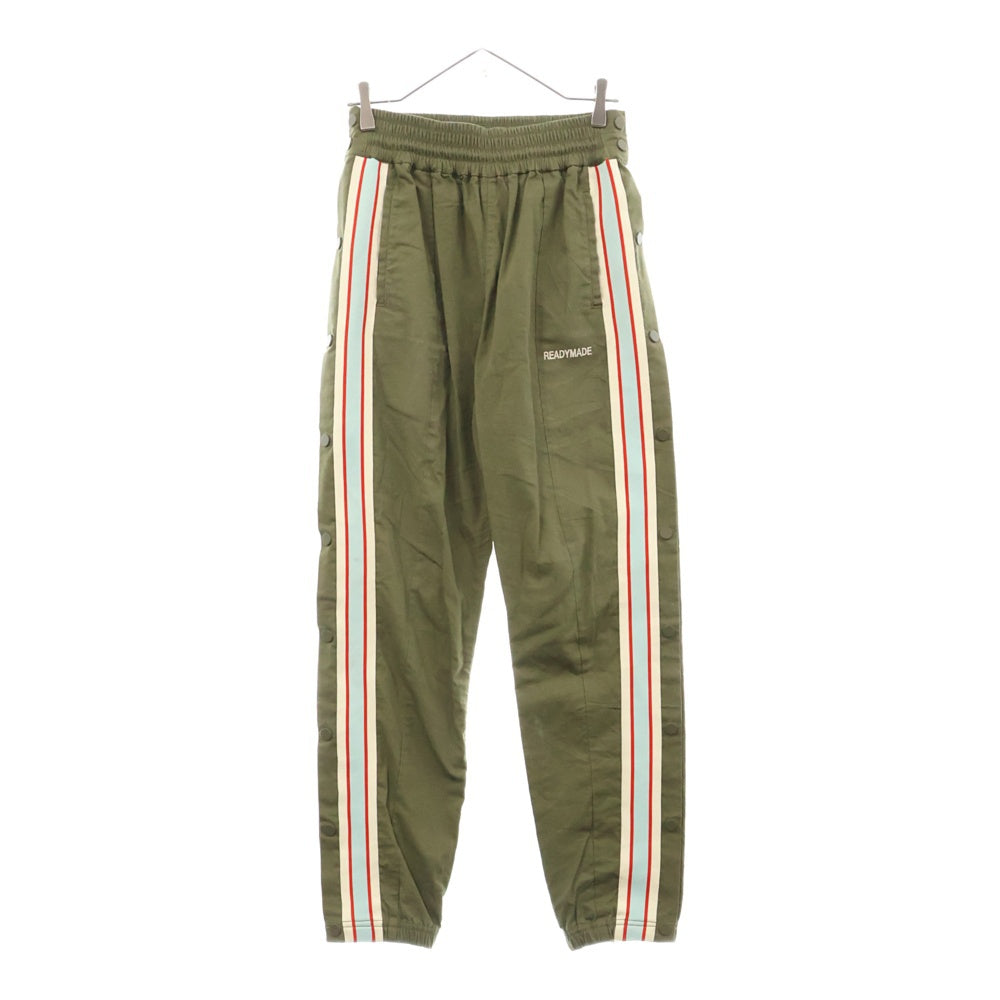 READY MADE(レディメイド) SIDE SNAP TRACK PANTS サイドスナップトラックパンツ カーキ