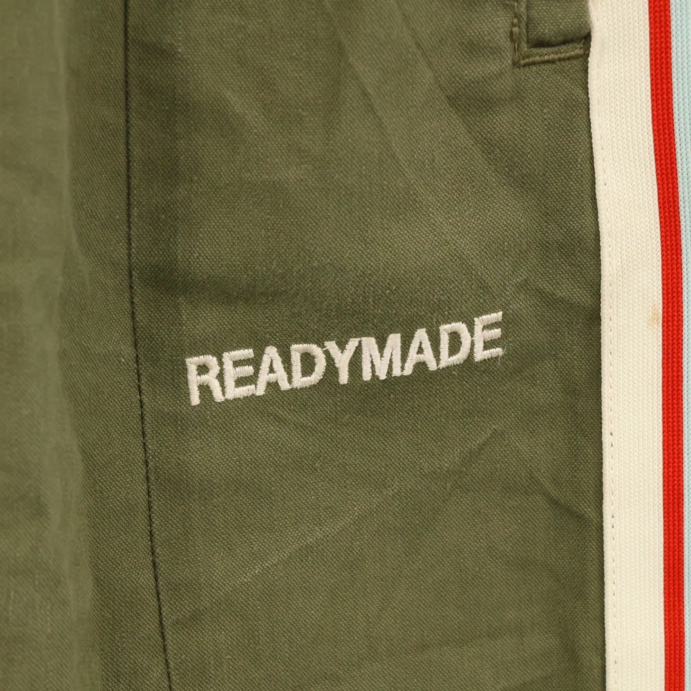 READY MADE(レディメイド) SIDE SNAP TRACK PANTS サイドスナップトラックパンツ カーキ