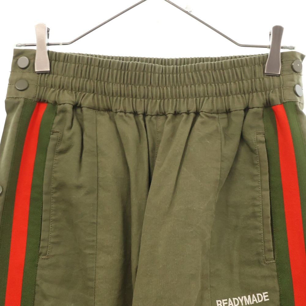 READY MADE(レディメイド) SIDE SNAP TRACK PANTS サイドスナップトラックパンツ カーキ