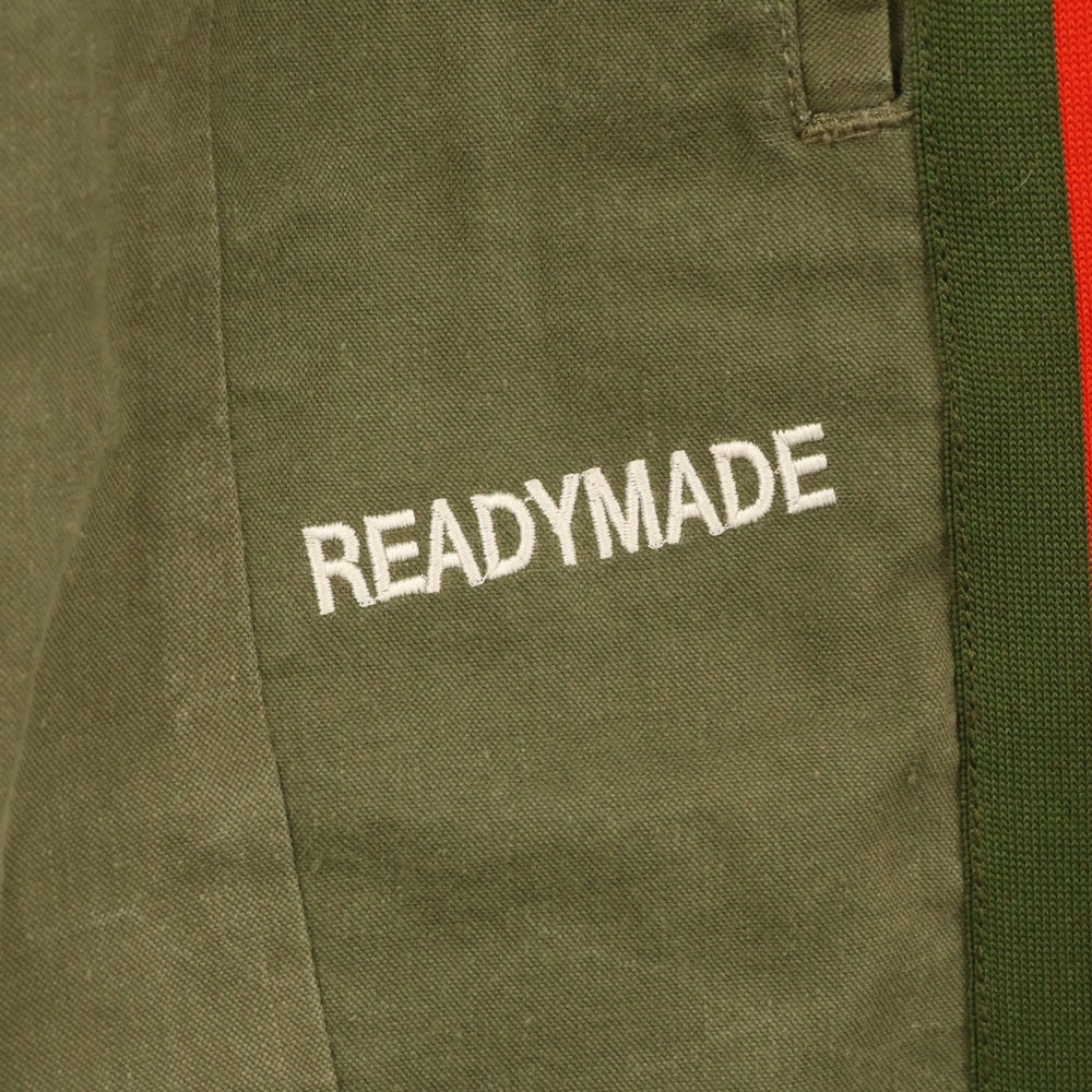 READY MADE(レディメイド) SIDE SNAP TRACK PANTS サイドスナップトラックパンツ カーキ