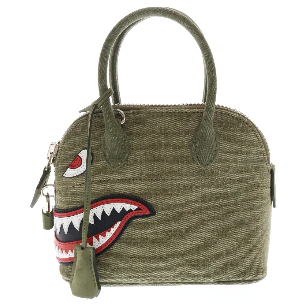 READY MADE(レディメイド) SHARK DAILY BAG NANO シャークデイリーバッグ ナノ ハンドバッグ カーキ