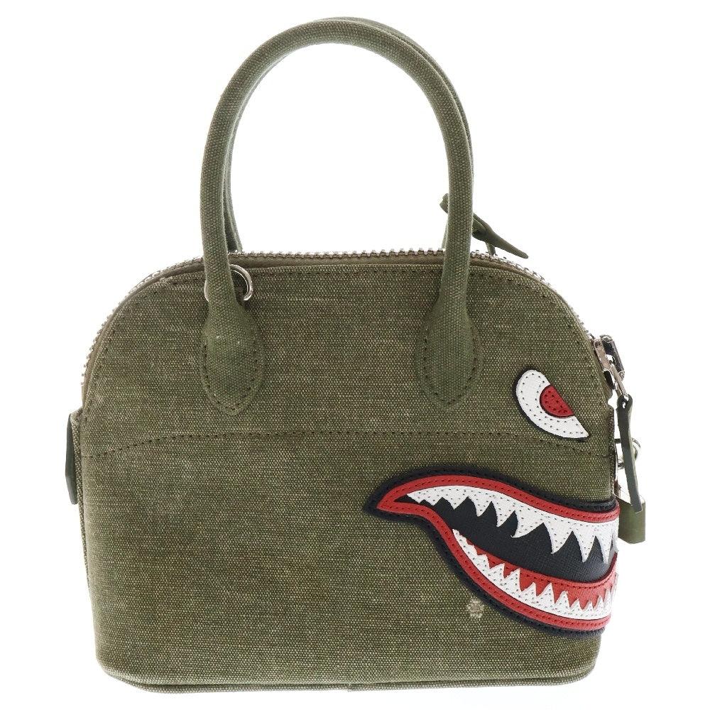 READY MADE(レディメイド) SHARK DAILY BAG NANO シャークデイリーバッグ ナノ ハンドバッグ カーキ