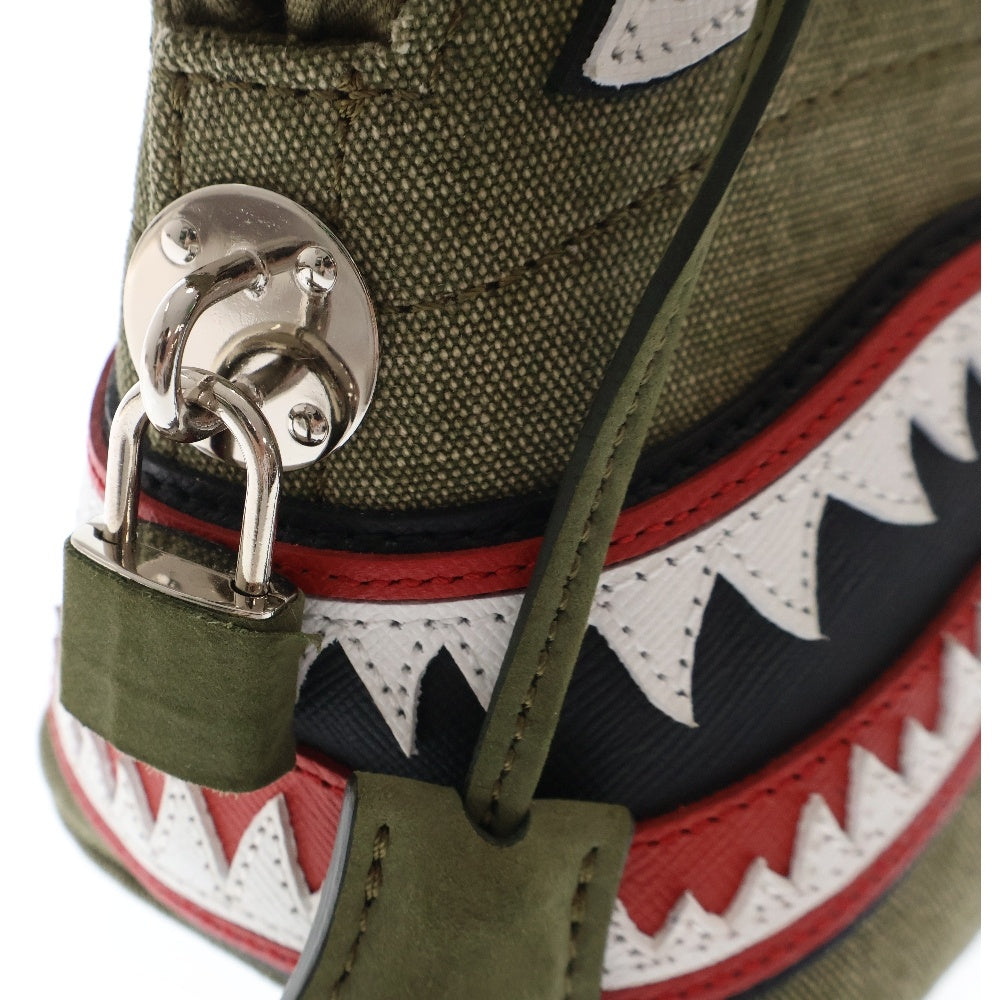 READY MADE(レディメイド) SHARK DAILY BAG NANO シャークデイリーバッグ ナノ ハンドバッグ カーキ