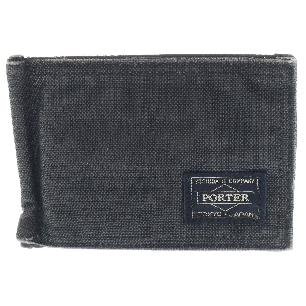 PORTER(ポーター) デニム カードケース マネークリップ付き インディゴ