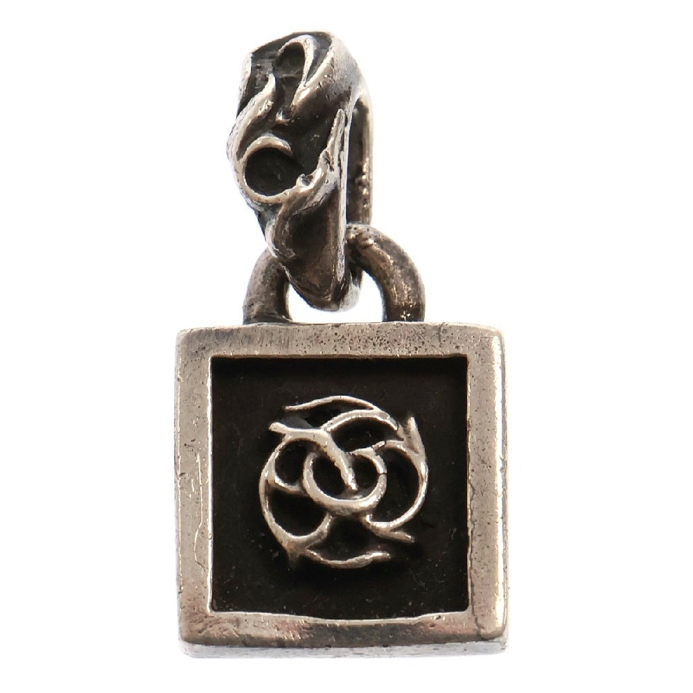 CHROME HEARTS(クロムハーツ) FRAMED FLRL フレームドフローラル チャーム シルバーネックレストップ シルバー