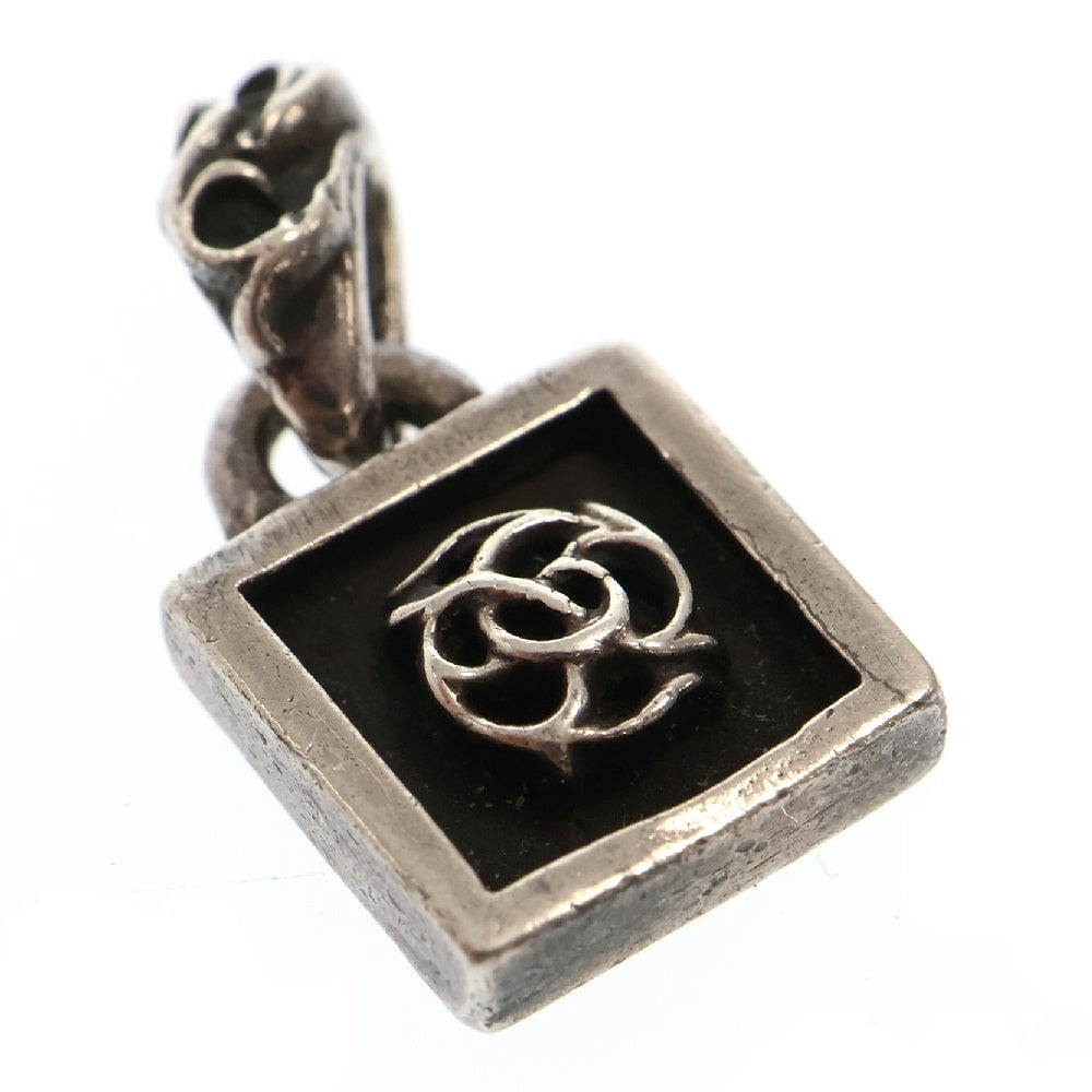 CHROME HEARTS(クロムハーツ) FRAMED FLRL フレームドフローラル チャーム シルバーネックレストップ シルバー